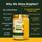 Pure A2 Gir Cow Ghee 1000ml | Traditional Bilona Method | Ojasya Naturals