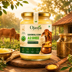 Pure A2 Sahiwal Cow Ghee (500ml) | Traditional Bilona Method | Ojasya Naturals