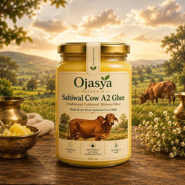 Ojasya A2 Sahiwal Cow Ghee – 500 ml