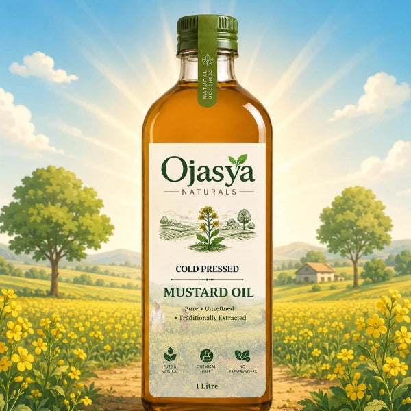 Ojasya Cold Pressed Yellow Mustard Oil