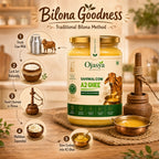 Pure A2 Sahiwal Cow Ghee 1000ml | Traditional Bilona Method | Lab Tested & Certified | Ojasya Naturals