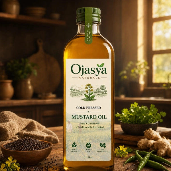 Ojasya Cold Pressed Yellow Mustard Oil
