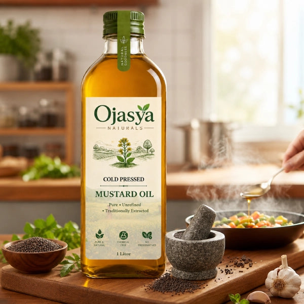 Ojasya Cold Pressed Yellow Mustard Oil