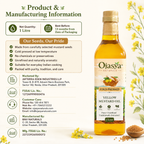 Ojasya Cold Pressed Yellow Mustard Oil 500ml