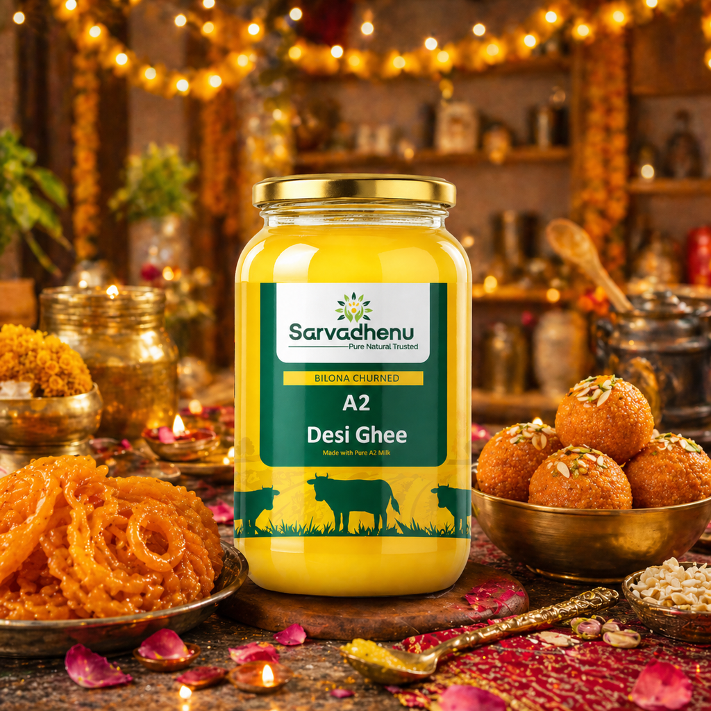Pure A2 Gir Cow Ghee (1000ml) | Traditional Bilona Method | Ojasya Naturals