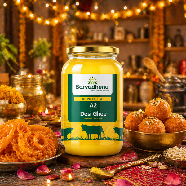 Pure A2 Gir Cow Ghee (1000ml) | Traditional Bilona Method | Ojasya Naturals