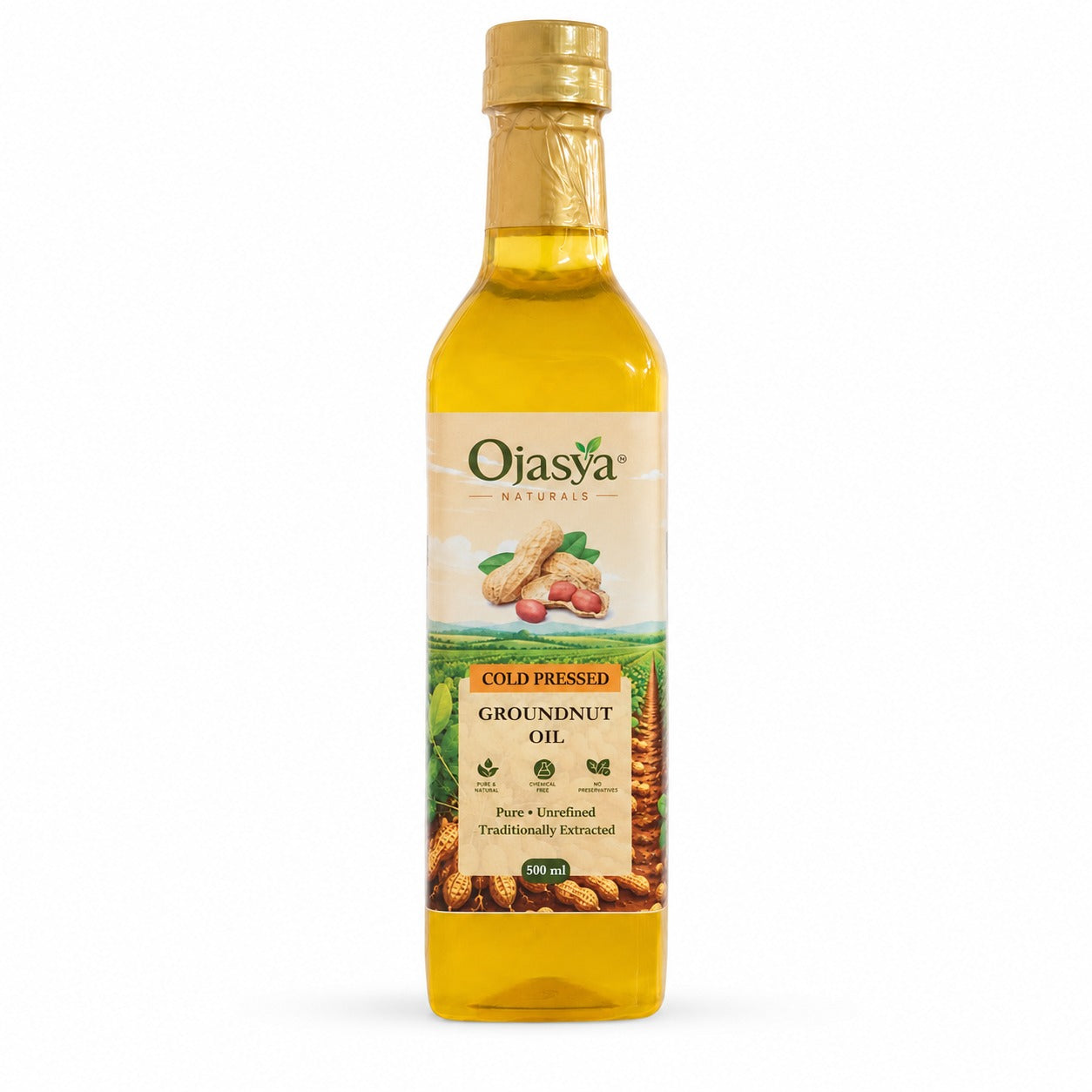 Ojasya Cold Pressed Groundnut Oil 500ml