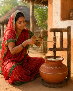 Traditional Bilona Churning